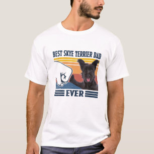 Camiseta Melhor Pai De Skye Terrier Cão Engraçado Fa