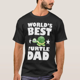 Camiseta Melhor Pai de Tartaruga do Mundo Presente de Dono