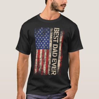 Camiseta Melhor Pai de Todos Bandeira Americana dos EUA par