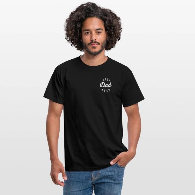 Camiseta Melhor Pai de Todos Minimalista Elegante (Criador carregado)