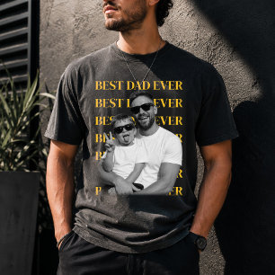 Camiseta Melhor Pai de Todos os Tempos Foto Personalizada,