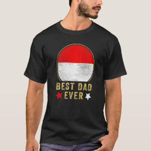 Camiseta Melhor Pai de Todos os Tempos Indonésio Pai País I