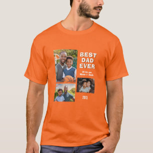 Camiseta Melhor Pai de Todos os Tempos Moderno 3 Colagem de