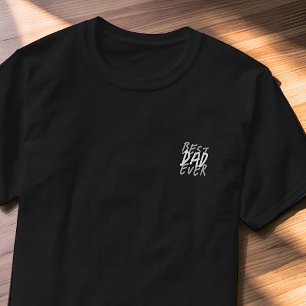 Camiseta Melhor Pai de Todos os Tempos Moderno Preto e Cinz