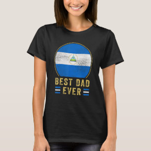 Camiseta Melhor Pai de Todos os Tempos Nicaraguense Pai Paí