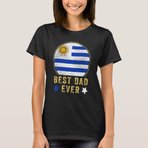 Camiseta Melhor Pai de Todos os Tempos Pai Uruguaio País Ur