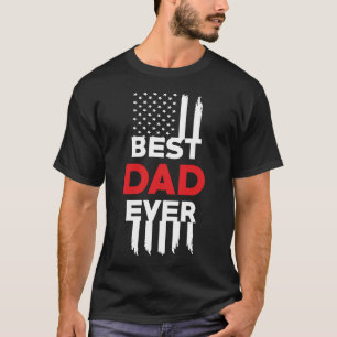Camiseta Melhor pai de todos os tempos presente da bandeira