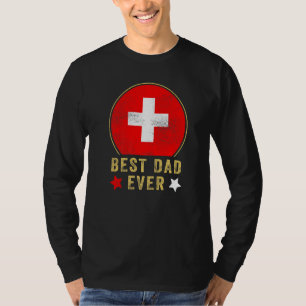 Camiseta Melhor Pai de Todos os Tempos Suíço País do Pai Su
