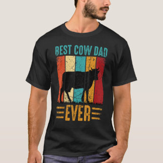 Camiseta Melhor Pai de Vaca de Todos os Tempos Fazenda de V