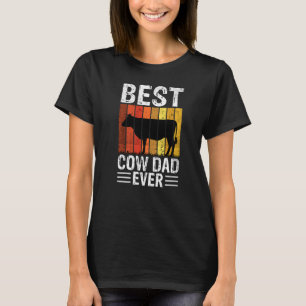 Camiseta Melhor Pai de Vaca de Todos os Tempos Fazenda de V