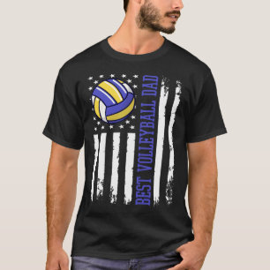 Camiseta Melhor Pai de Voleibol Pai EUA