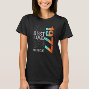 Camiseta Melhor Pai Desde 1977 Para O Melhor Pai Do Mundo