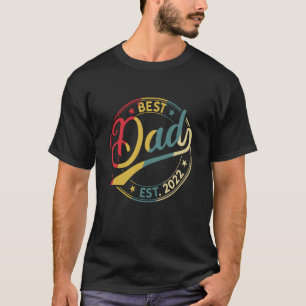 Camiseta Melhor Pai desde 2022 Padre 2022 Pai Est 2022 Fath