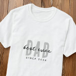 Camiseta Melhor Pai Desde 20XX O Disquete Simples Moderno<br><div class="desc">Esta design simples e moderna é composta por tipografia sã-serif.</div>