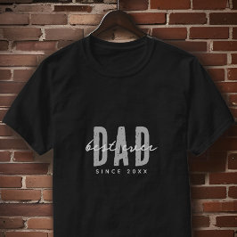 Camiseta Melhor Pai Desde 20XX O Disquete Simples Moderno