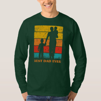 Camiseta Melhor Pai Do Dia de os pais De Meninos Nunca Retr