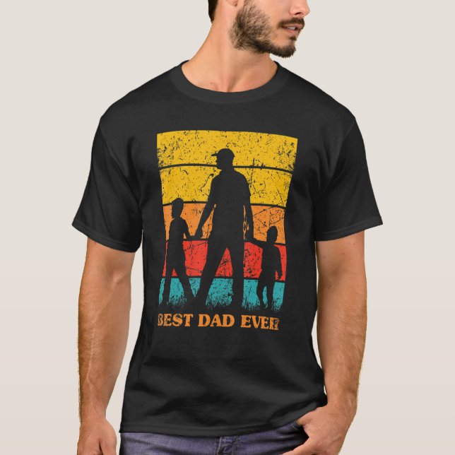 Camiseta Melhor Pai Do Dia de os pais Para Menores Alguma V (Frente)
