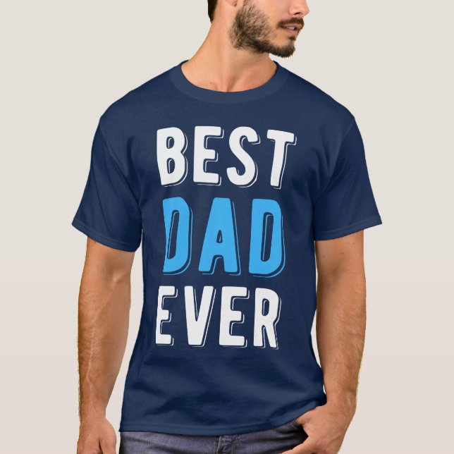 Camiseta Melhor Pai do Dia dos Pais para a Família Presente (Frente)