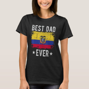 Camiseta Melhor Pai do Equador Sinalizador Melhor Pai Equad