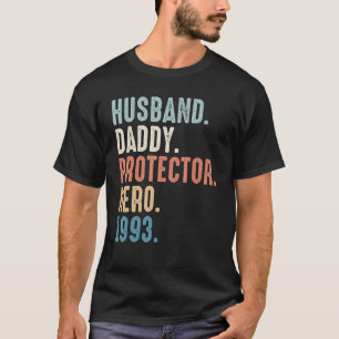 Camiseta Melhor Pai Do Herói Do Pai Do Marido Desde 1993