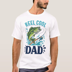 Camiseta Melhor Pai do Mundo Cara Legal de Pesca do Papai