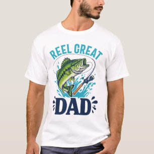 Camiseta Melhor Pai do Mundo Carretel Grande Pai Pescaria
