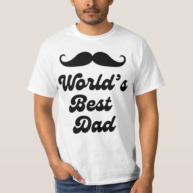 Camiseta melhor pai do mundo, dia de os pais retrô engraçad (Frente)