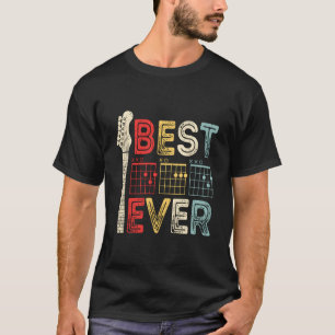 Camiseta Melhor Pai do Mundo Dia dos Pais Guitarra Acorde G