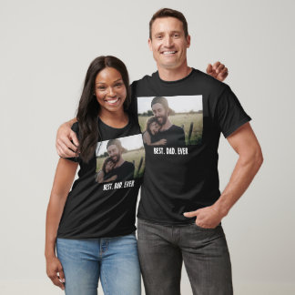 Camiseta Melhor Pai do Mundo – Foto Moderna do Dia dos Pais