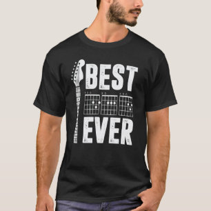 Camiseta Melhor Pai do Mundo Pai Acorde Guitarrista Pai Gu