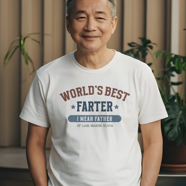 Camiseta Melhor Pai do Mundo Personalizado ( This funny dad t shirt is the perfect blend of dad humor and heartfelt sentiment.)