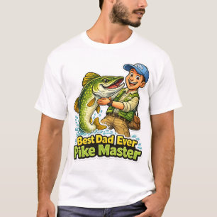 Camiseta Melhor Pai do Mundo Pike Master desenho animado en