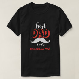 Camiseta Melhor Pai do Mundo Presente Personalizado para o