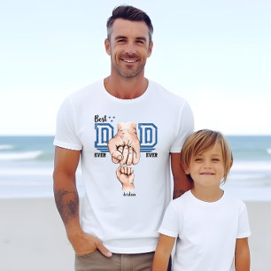 Camiseta Melhor Pai do Mundo Punho Cerrado - Nome