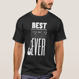 Camiseta Melhor Pai do Mundo Tocar Violão Acordes Notas Gu