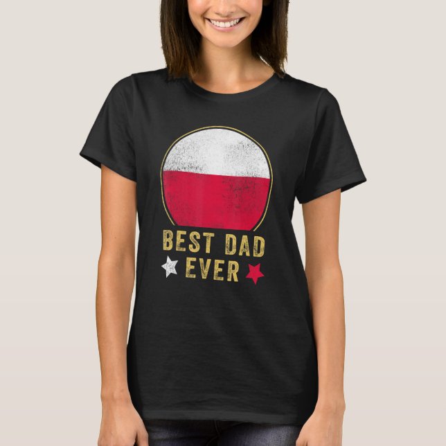 Camiseta Melhor Pai Do País Padre Polonês Polônia Fl (Frente)