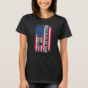 Camiseta Melhor Pai Do Par Disk Golf Pai American Flag Padr