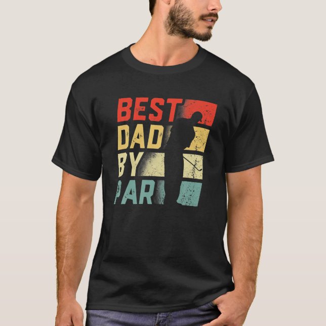 Camiseta Melhor Pai Do Par Golf Dando Engraçado (Frente)