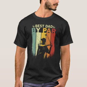 Camiseta Melhor Pai Do Par Vintage Pro Golfer Dia de os pai