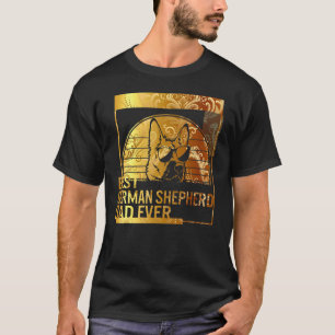 Camiseta Melhor Pai do Pastor Alemão de Sempre papai cachor