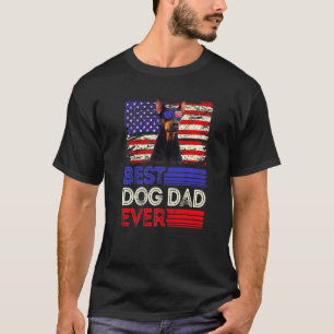 Camiseta Melhor Pai Doberman Americano Bandeira Patriota Ma