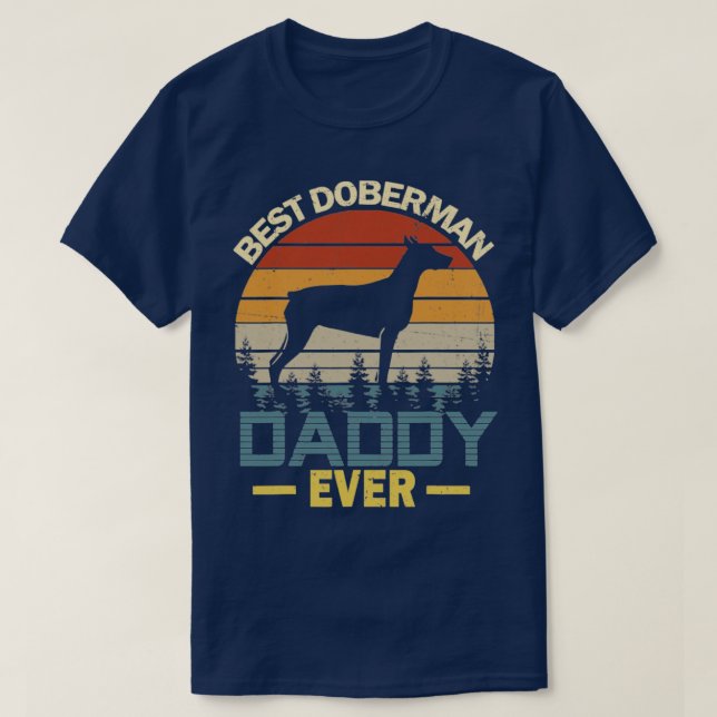 Camiseta Melhor Pai Doberman Nunca (Frente do Design)