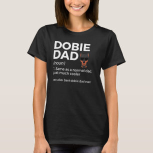 Camiseta Melhor Pai Dobie De Definição Engraçado Doberman O