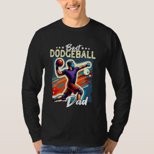 Camiseta Melhor Pai Dodgeball Jogando Dodgeball