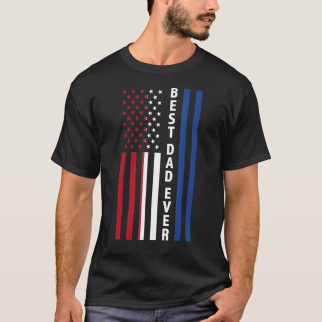 Camiseta Melhor Pai Dos Países Baixos Pai (Frente)
