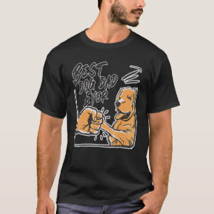 Camiseta Melhor Pai Dourado de Todos os Tempos Retro Golden