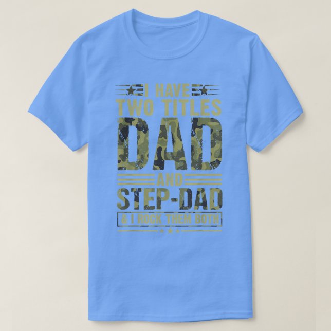 Camiseta Melhor Pai E Presente De Dia de os pais Stepdadgie (Frente do Design)
