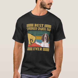 Camiseta Melhor Pai Espanhol Springer Inglês Alguma Vez Fat