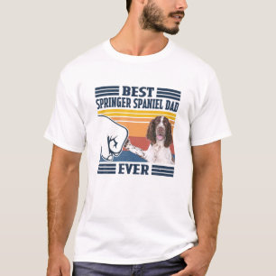 Camiseta Melhor Pai Espanhol Springer Inglês Já Engraçado