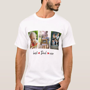 Camiseta Melhor Pai Ever 3 Fotografia Personalizada